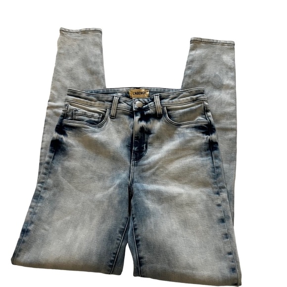 L’Agence 90’s Retro Acid Wash High Rise Denim Jeans 25 90’s Y2K - Picture 2 of 15